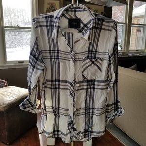 Rails White Plaid Button Down Shirt